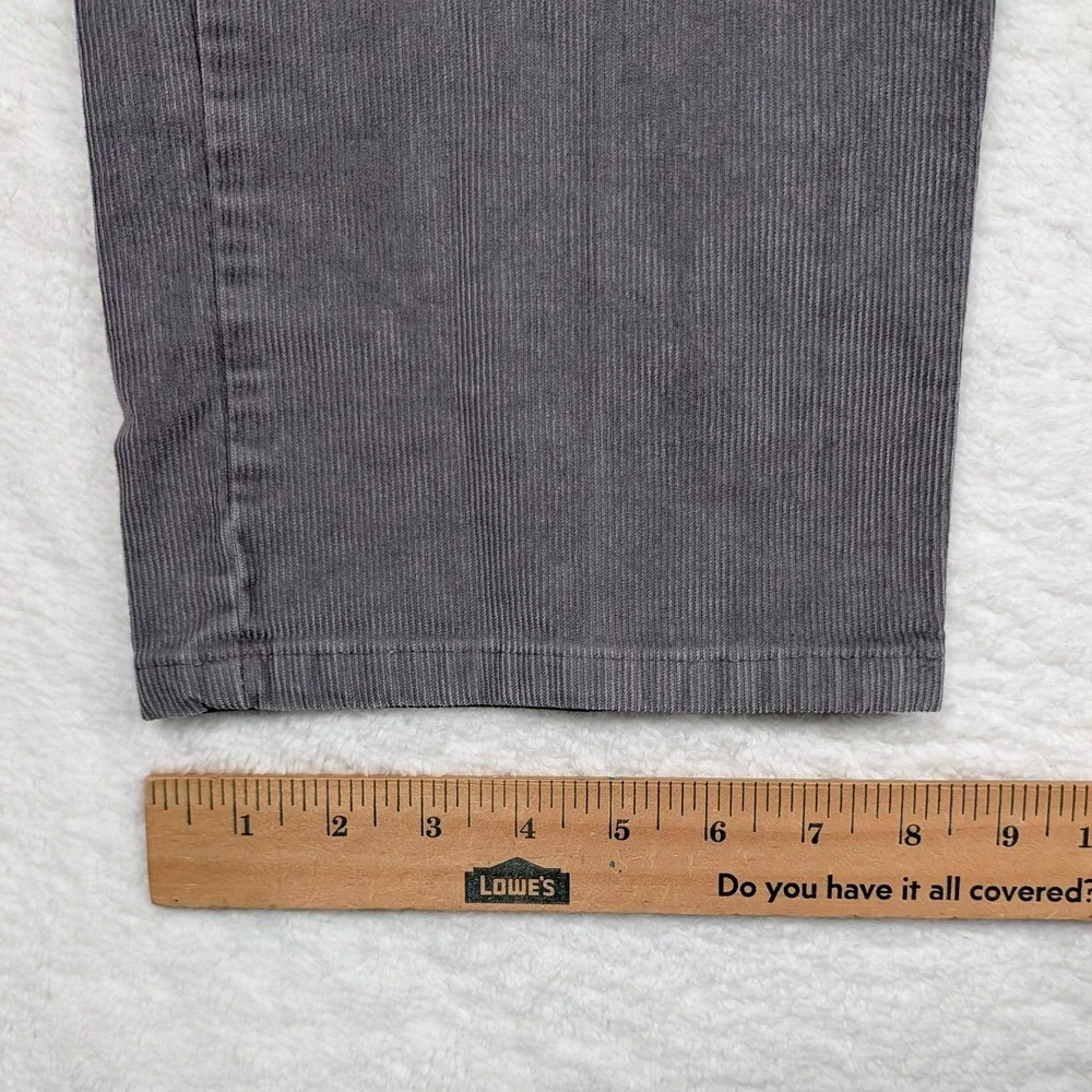 Brooks‎ Brothers Pants Mens 38x30 Gray Corduroy Stretch 5 Pocket Chino Casual - Picture 9 of 11